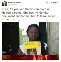 belizeanamericanqueen:  yemme:    This is what’s happening in the #DominicanRepublic.  This island is using black skin as a reason to deport Haitians &amp; Dominican born blacks of Haitian decent who can’t prove lineage after 1929.  Yes.. 1929!