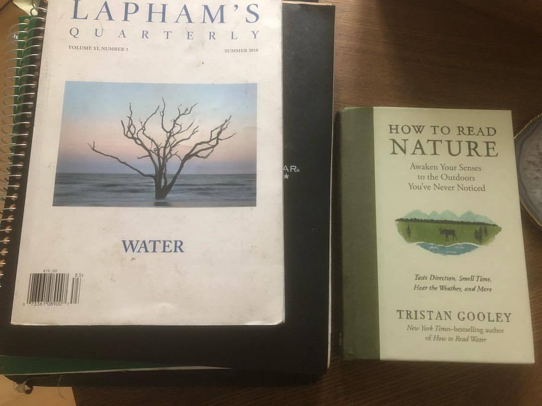 I forget how much I like to read books. This one is great. Good tricks like: draw a line from a crescent moon to the horizon. That is South in the Northern hemisphere. .
.
.
HOW TO READ NATURE by Tristan Gooley:
.
.
“John Burroughs, an American...