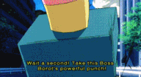 awesomerobotanimegifs:  More Boss Borot Awesomeness  It&rsquo;s a damn shame his most badass moment was when he was getting shot to death.