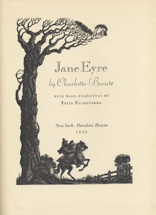 la-petite-dame:“jane eyre” by charlotte brontë, illustrated by fritz eichenberg, ra