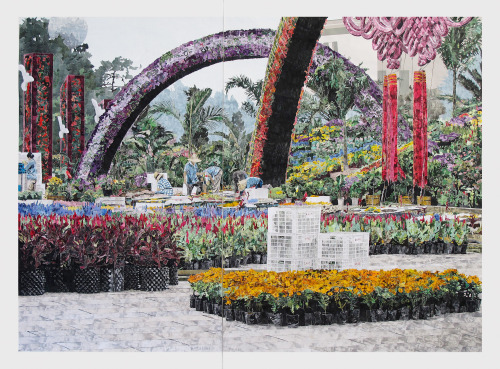 THE ADAA ART SHOW 2015March 4-8, 2015Marcel Odenbach, China Collage (08.08.08), 2008