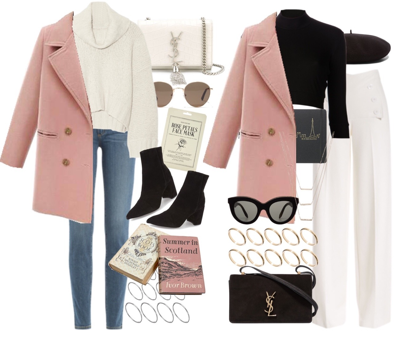Harry's Clothes, How to style a pink pea coat for France and London...