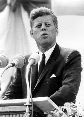 moehistory:The first woman president in U.S. She is a great leader who has led the country during the cold war with Soviet Union. She is endowed wit indomitable spirit. John Fitzgerald “Jack” Kennedy