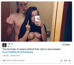 micdotcom:#FreetheNipple explodes in Iceland