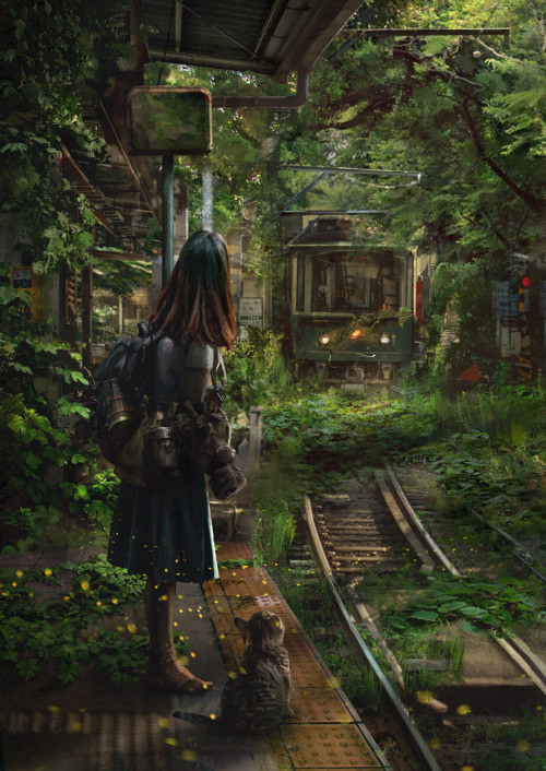 Last Train  Eddie Mendoza www.artstation.com/artwork/e0AGvD