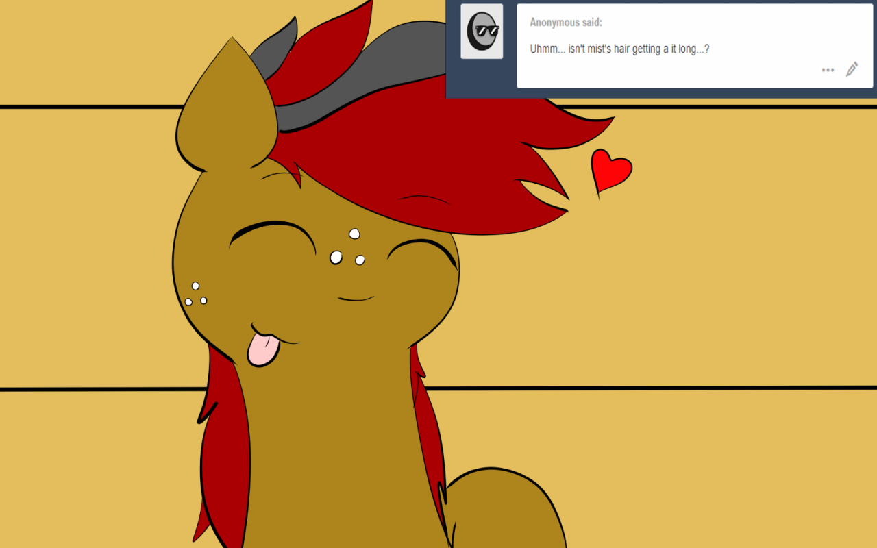 ask-the-awkward-fillies:Mist: I kinda like it… though others have some other opinions… 