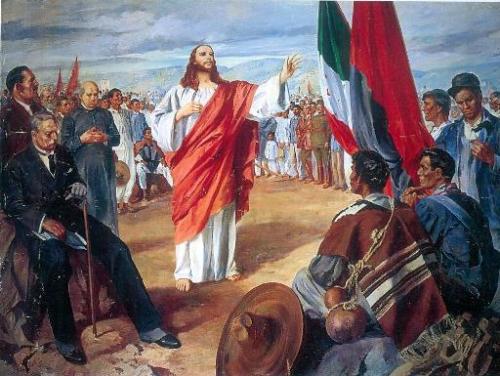 Our Lord Jesus Christ preaches to All Mexico: to every race, every social class, every vocation, eve