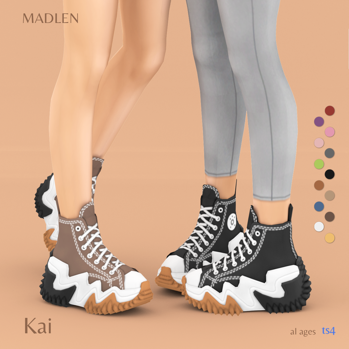 Madlen — Kai Sneakers Unisex high top shoes available