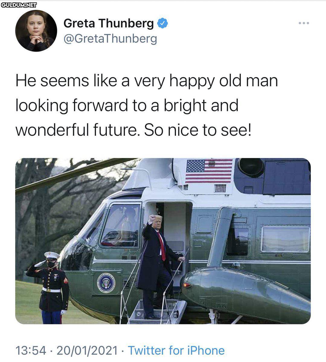 Greta never forgets......