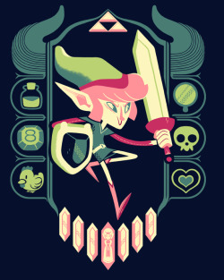 glenbrogan:  Legend of Zelda inspired T-shirt design. Buy one here! 