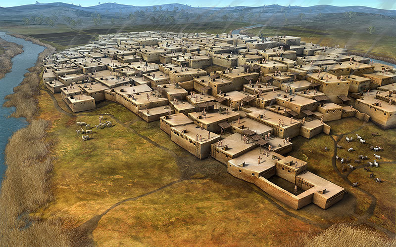 peashooter85:  The Extremely Ancient City of Catalhuyuk, 7,500 - 5,700 BC. One of
