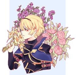 greeentii:  Leo + Flowers for lineart practice. I