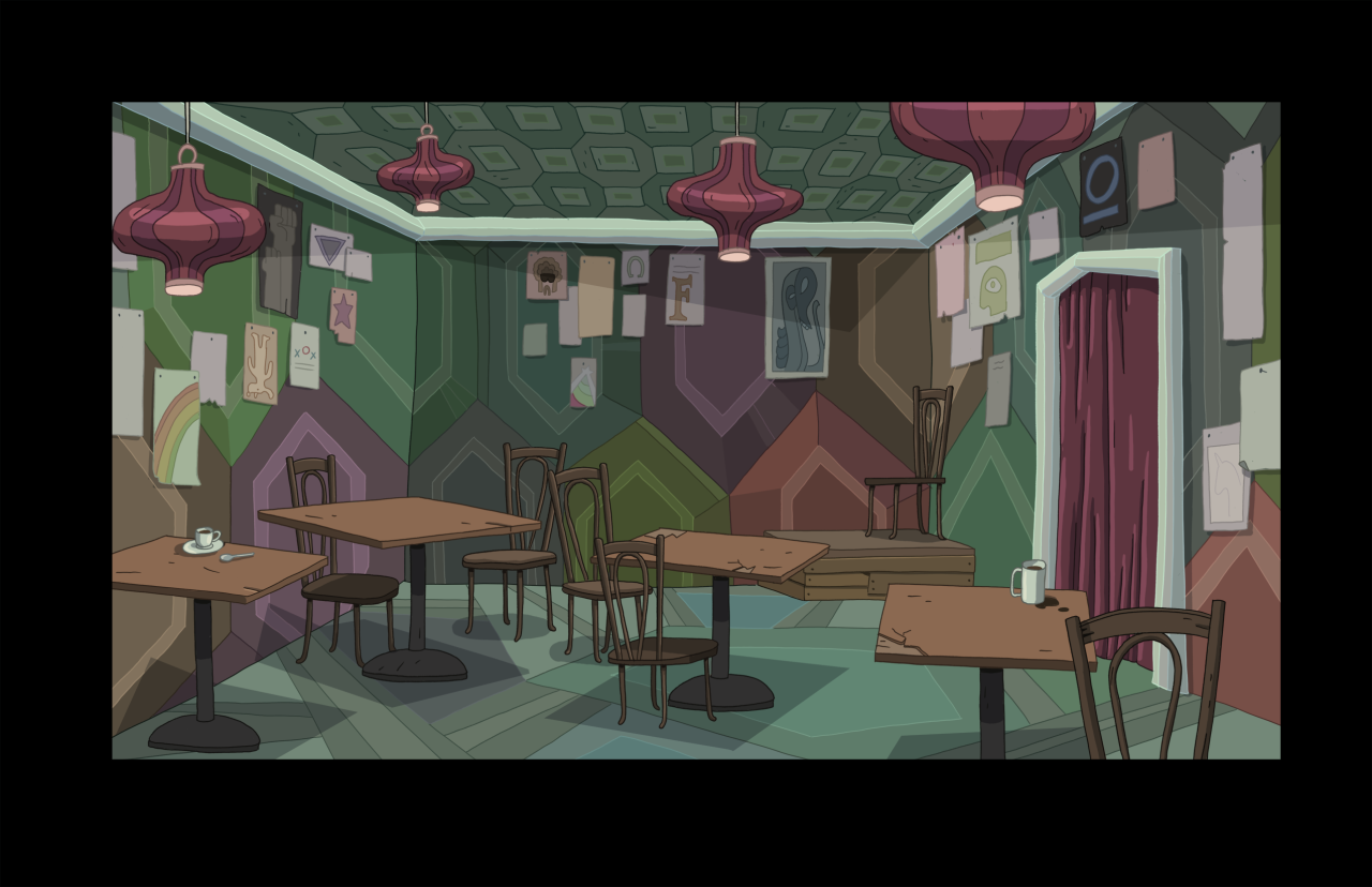 selected backgrounds (2 of 3) from Lady Rainicorn of the Crystal Dimensionart director