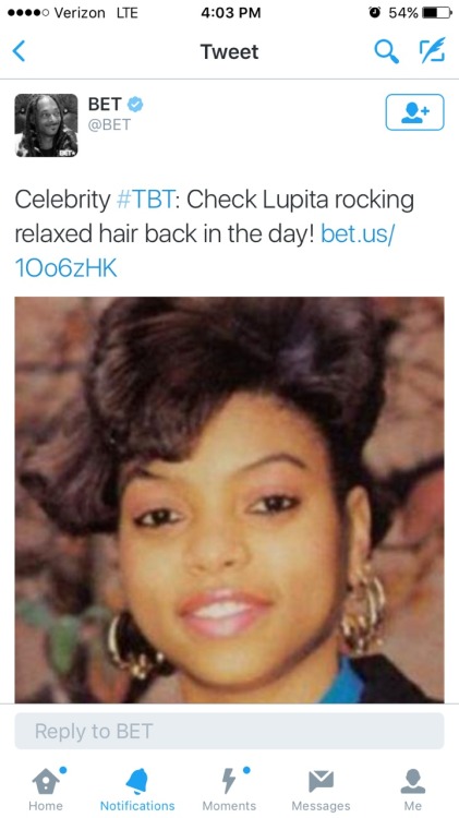 jamaicanamazon:  bro-slimdickens:  teaforyourginaa:  sistersilkybrown:  s1uts:  naefertiti:  Its been an hour & the white woman tweeting for BET still hasnt deleted this  Omg…..  Cackling  😑  She probably don’t even know who in the avi ,  Lmaoo