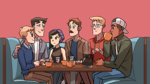 wlwboomboom:4/? of my favourite Check, Please! things: The Core Six It’s about having each oth