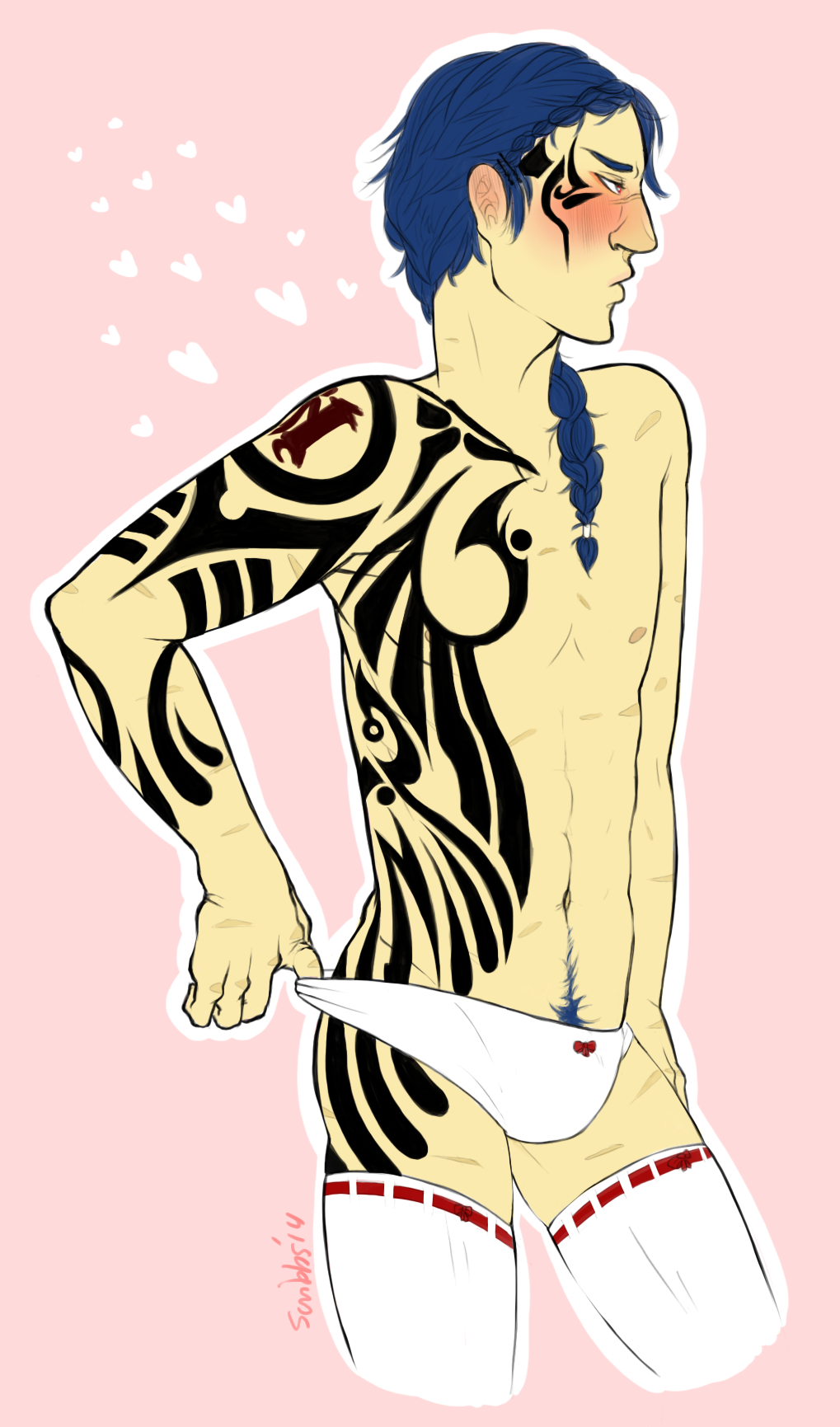 scribblescrab:  So after johnnybooboo posted all that bottom koujaku in stockings