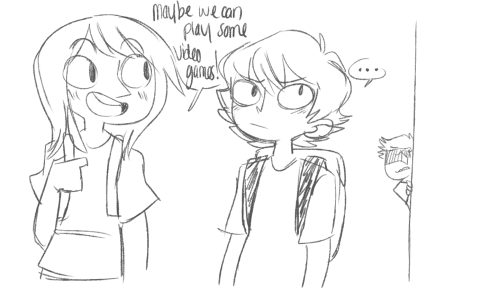 bonnieesworld:Doodle of highschool Gavin Michael and Dan