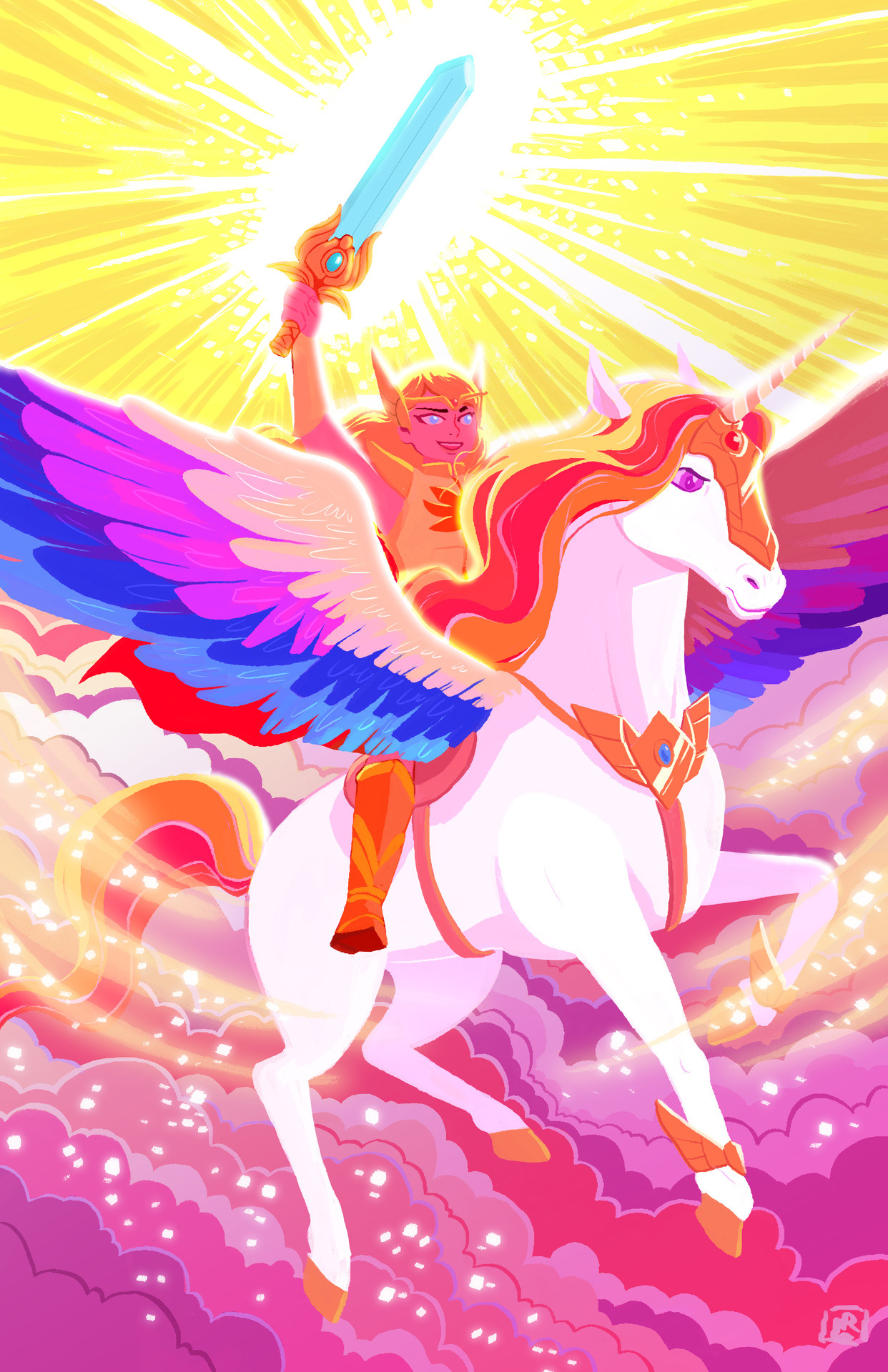 om-nom-berries: Since She Ra is back, I finally sat down to do some art. That and