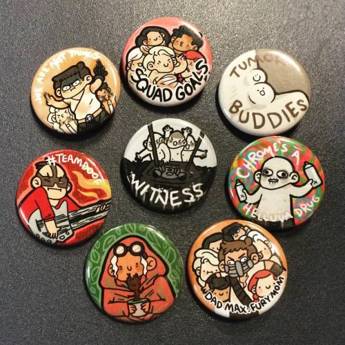 geothebio:  the mad max pins are up on my storenvy! please remember to use PayPal when buying! http://geothebio.storenvy.com 