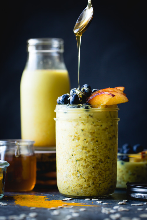 sweetoothgirl:golden milk overnight oats {gluten-free, vegan}