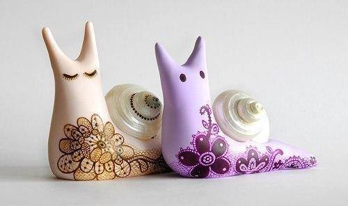 ragiondessere:amischiefofmice:frozencrafts:by JooJoowhat lovely nootscutie snail are cute