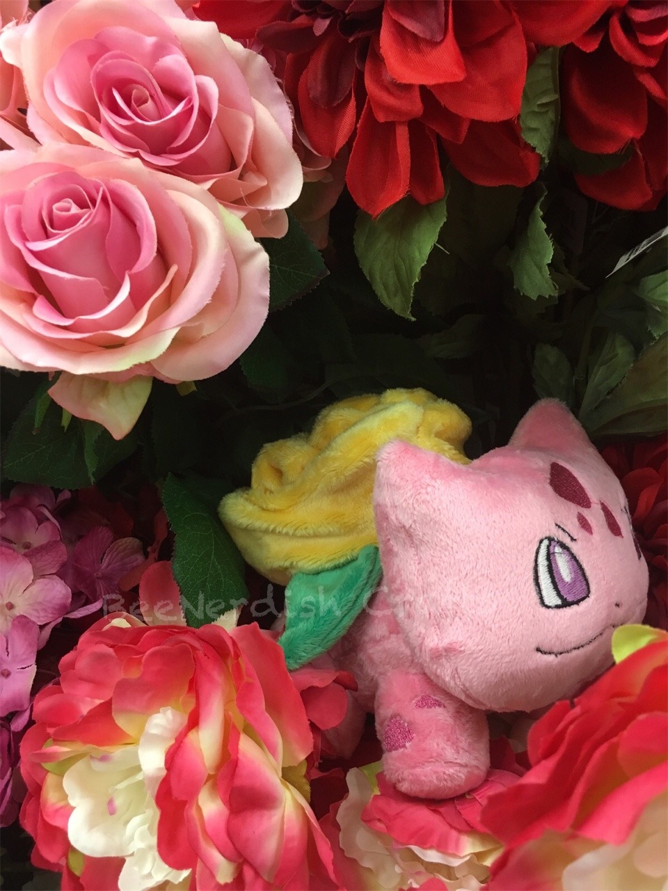 rose bulbasaur plush