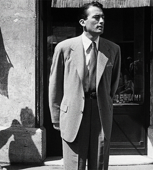 Gregory Peck As Joe Bradley Roman Holiday, 1953 Dir. William Wyler