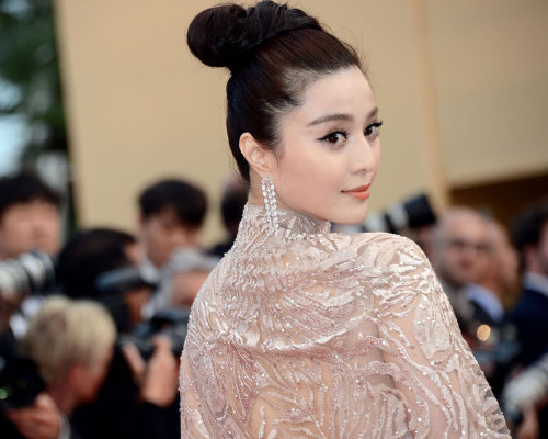 FAN BINGBING wearing ELIE SAAB SPRING 2012 COUTURE at the CANNES FILM FESTIVAL PREMIERE of RUST AND 
