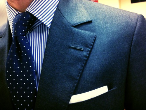 Artling MTM, Milanese by Jessica de Hody (absolutely flawless) Bespoke Charvet shirt and tie