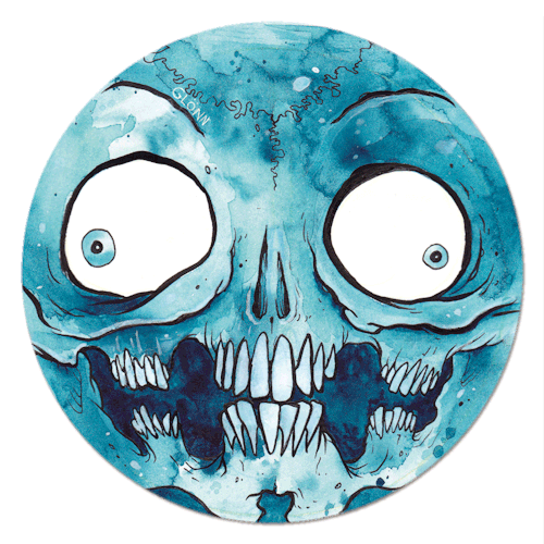 Blue Skull Magnet Now Available At Www.gloenn.com