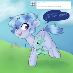 askbubblepop:Doooown she goes~  Oh noes!