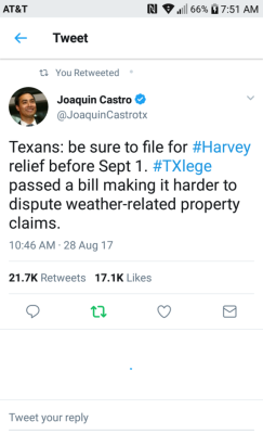 reverseracism:  reverseracism: sale-aholic:  Please share this!  PLEASE BOOST.  And how dare they make the deadline September 1st when people are still trying to escape their flooded home, today, August 31st.  Okay. Just looked it up. Harvey Deadline