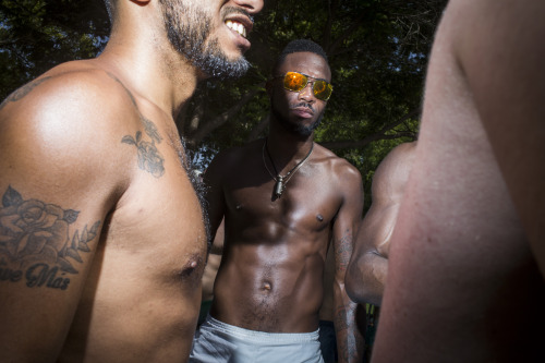 Of muscles and men. Tel Aviv Pride Week water park party, June 2, 2016. Photo by Hadas Parush/F