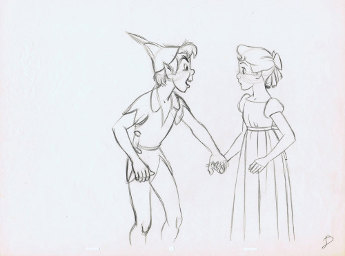 Peter Pan animation drawings by Milt Kahl (x)