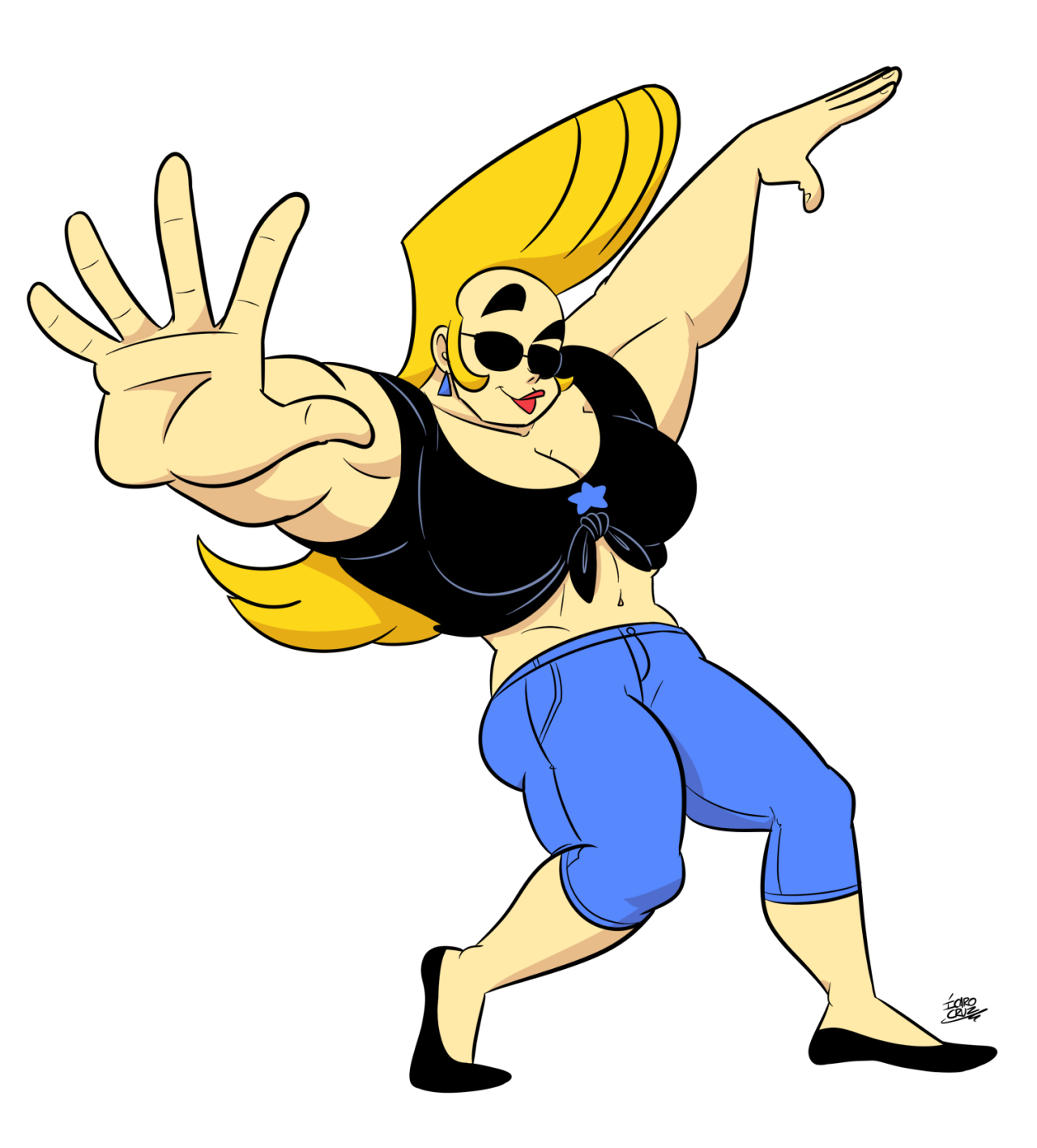 icarocruzart:  I was wondering how Jenny Bravo (female version of Johnny on Witch-ay