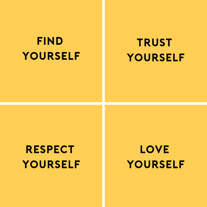 itxylopez on Tumblr: Image tagged with find yourself, trust yourself,  respect yourself