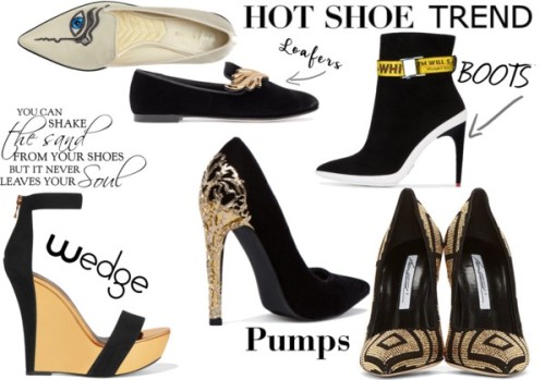 Black & Gold Shoe Trends by styled-by-ally featuring embellished shoesBrian Atwood embellished s