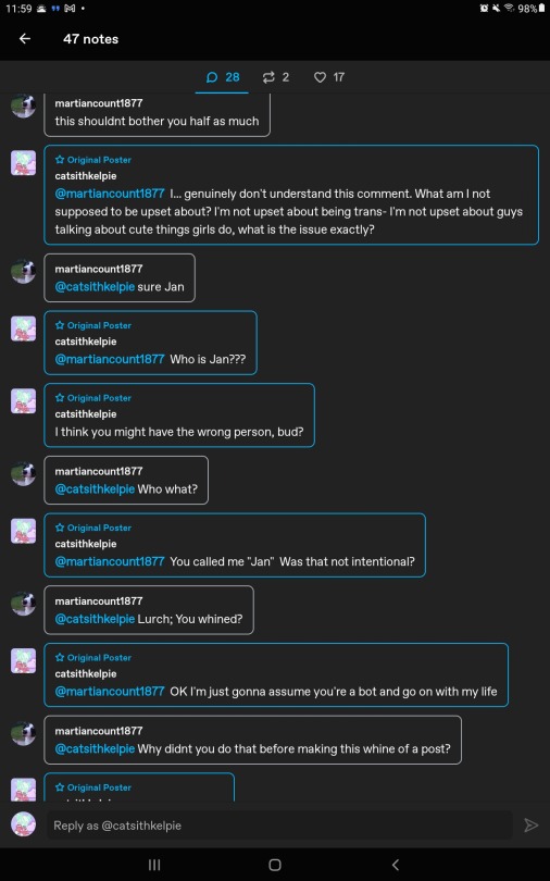Incel Transphobe Commenting On My Post Gets Scared Away By "gay!" For Context, The Original Comment Was