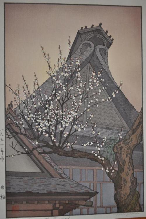 mia-japanese-korean: White Plum in the Farmyard, Yoshida Tōshi, 1951, Minneapolis Institute of Art: 