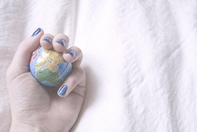 primaries:  när du har hela världen i dina händer. by camillalola ☂ on Flickr.
