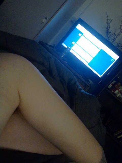 pixelatedlovesongs:  Sneaky shot with tumblr in the background.  I’ve had a lazy