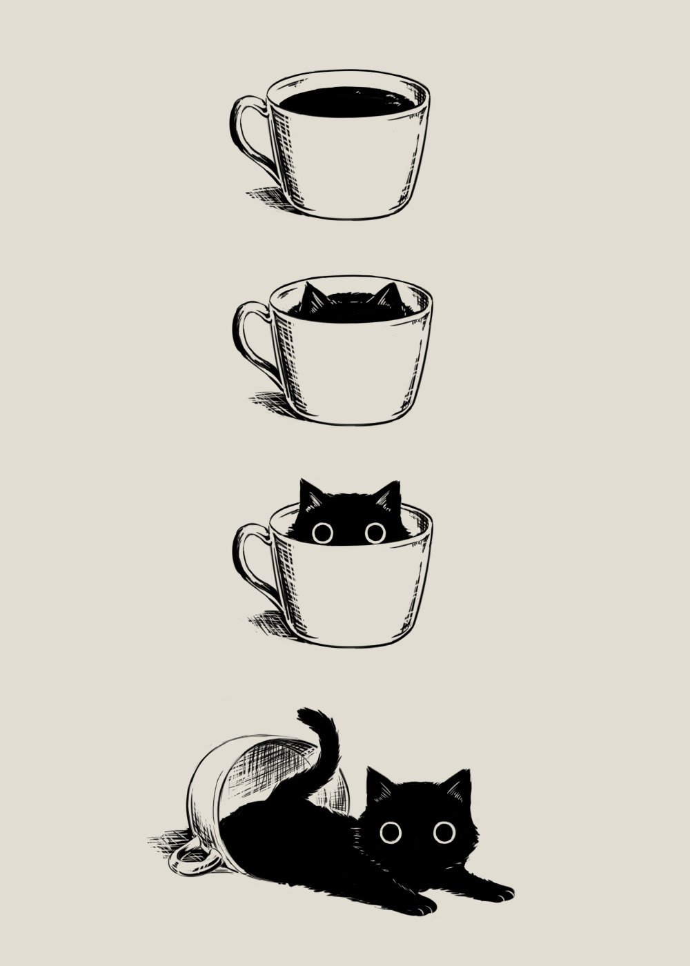 grave-fish468: dark academia cat icon coffee