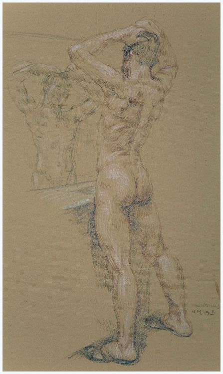 Beyond-The-Pale: Paul Cadmus (1904-1999) Jon At Mirror  - Exhibited In 1993