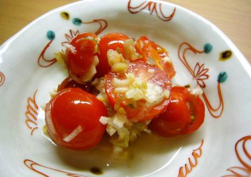 Marinated Tomatoes and Myoga Ginger