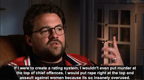 sydneyish:Kevin Smith on the his ideal film rating board from This Film is Not Yet Rated