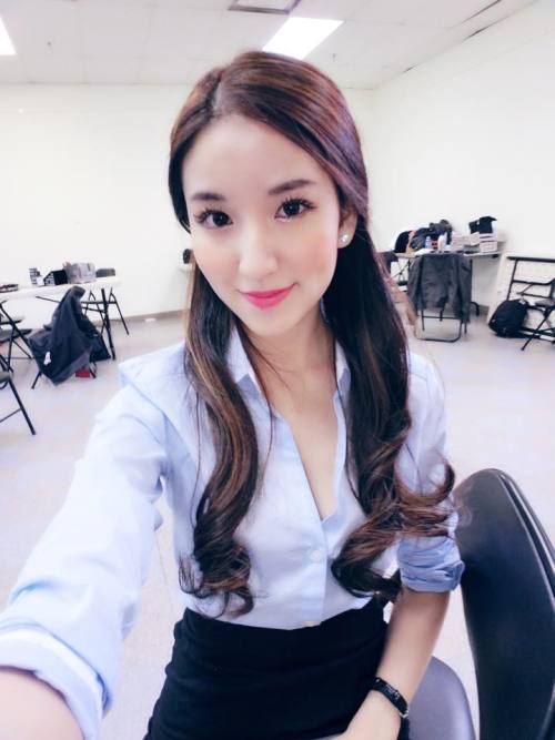 Preparing for her singing audition