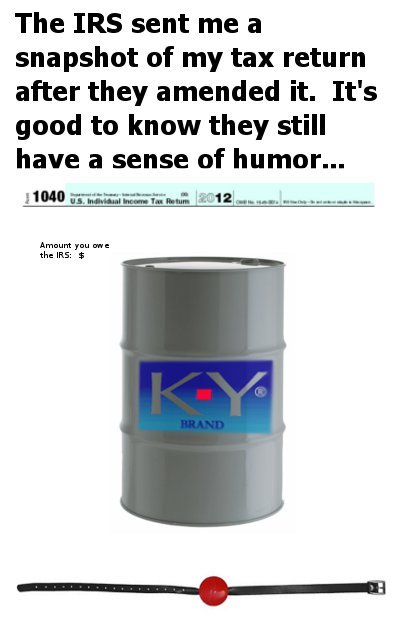 olmatuck:  At least they included the ball gag… Daily Feature  Given the time of