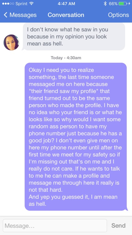 cosmic-noir:  8itchtits:  โ says it’s a man behind that profile and not a woman asking for her friend  There is a desperate man behind this profile, I’m 1 trillion percent positive.   He even pulled the “I never liked you anyway” bullshit defense