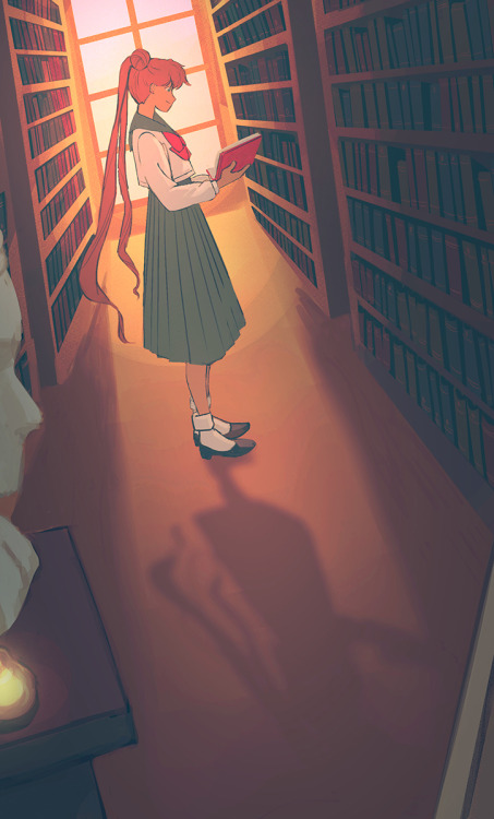 in a library