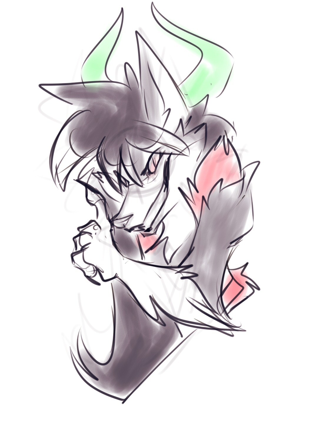 the big bad wolf has returnedbeware ;Pyyyy i kinda missed draw her &lt;3